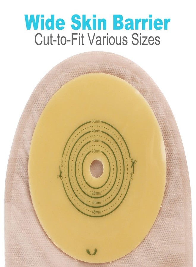 لوتفانسي مستلزمات فغر القولون للأطفال من لوت فانسي، عبوة من 20 كيسًا، أكياس فغر القولون للأطفال، أكياس تصريف من قطعة واحدة مع إغلاق، قابلة للقص لتناسب (بحد أقصى 50 مم) - Image 2